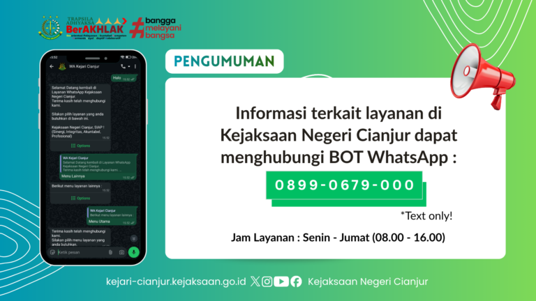 PENGUMUMAN LAYANAN