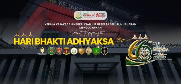 SELAMAT MEMPERINGATI HARI BHAKTI ADHYAKSA KE-66 TAHUN 2026